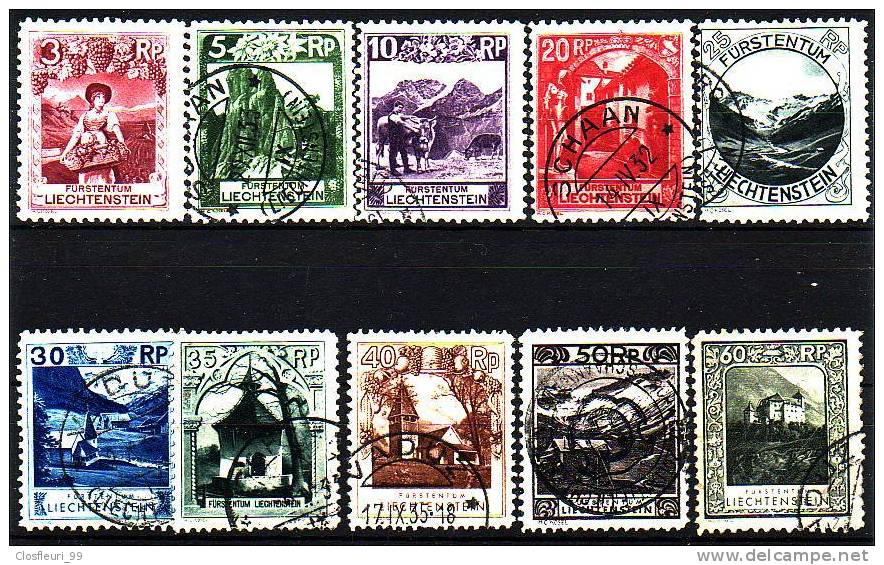 1930 Versch. Darstellungen Zum N° 84-93; Mi. 94-103, Cote 174.- CHF Oblitérés Propres. Cote 125,00 CHF - Gebraucht