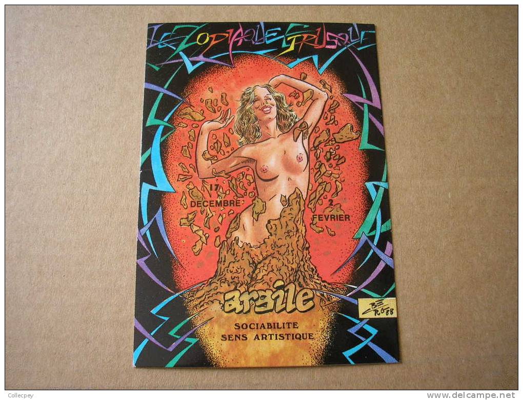 CP HOROSCOPE ETRUSQUE Femme Nue Signe Du Zodiaque ARGILE Illustrateur Charles Berg - Astrologie