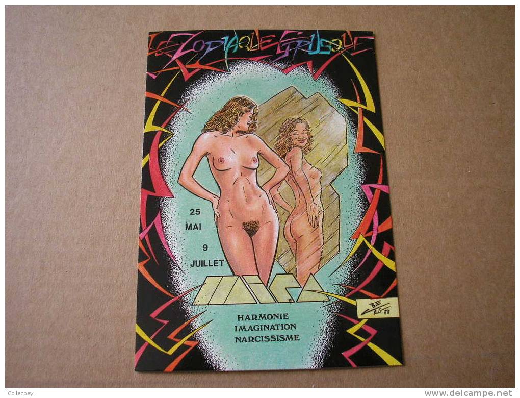 CP HOROSCOPE ETRUSQUE Femme Nue Signe Du Zodiaque MICA Illustrateur Charles Berg - Astrología