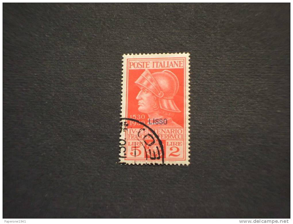 EGEO-LISSO O LIPSO-1930 FERRUCCI L. 5+2. TIMBRATO. - Egeo (Lipso)