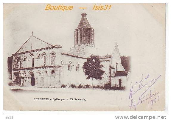 Dép 17 - RF18145 - Surgères - Eglise - état - Surgères