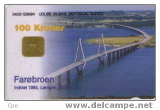 # DANMARK DANMONT-72 Bridge - Faro 100 Puce?   Tres Bon Etat - Dänemark