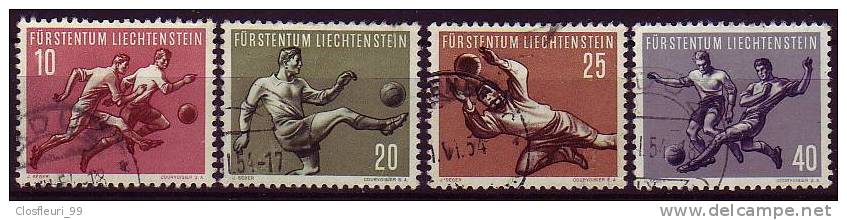 Sport Série I De 1954 Zum. N° 266-269, Mi. 322-325. Cote 60,00 CHF. Bien Dentelés, Propres. - Usati