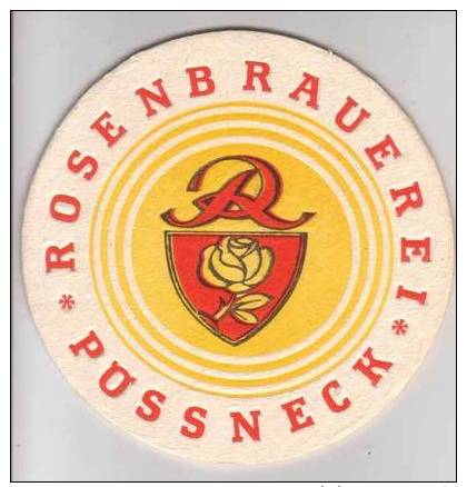 Rosenbrauerei , Pössneck - Bierdeckel