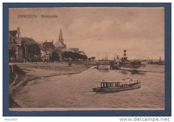 NORDRHEIN WESTFALEN - CP EMMERICH - RHEINPARTIE - 1921 - Emmerich