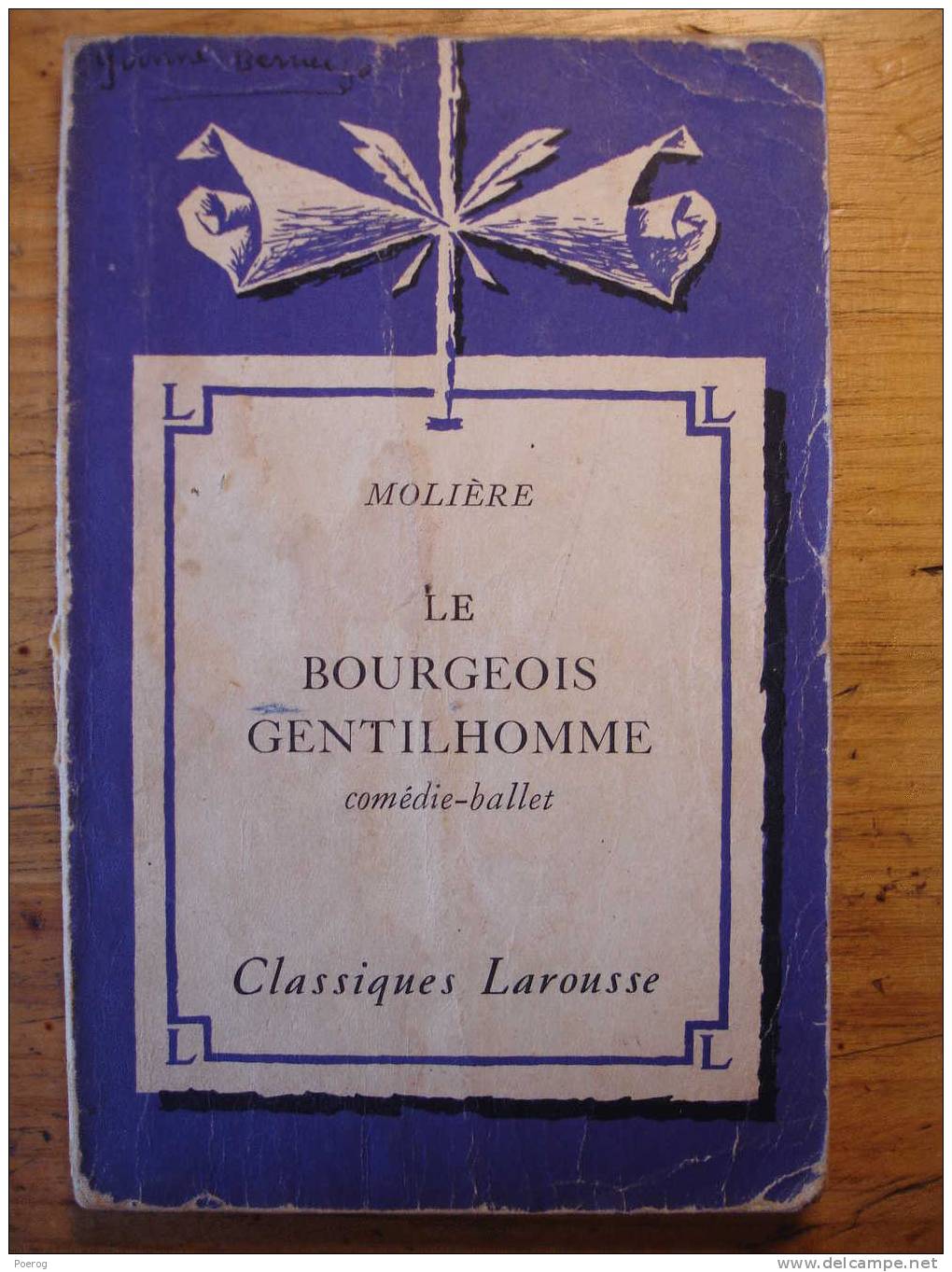 MOLIERE - LE BOURGEOIS GENTILHOMME Comédie - Ballet - Classiques Larousse - 1963 - Autores Franceses