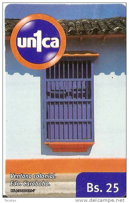 TARJETA DE UNICA DE VENEZUELA DE UNA VENTANA COLONIAL - Venezuela