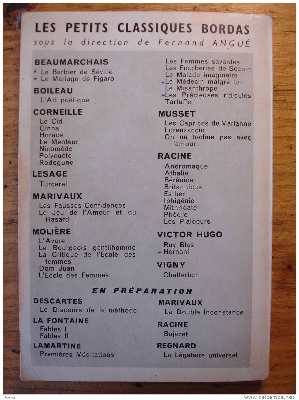 RUY BLAS - VICTOR HUGO - PETITS CLASSIQUES BORDAS - 1964 - Auteurs Français