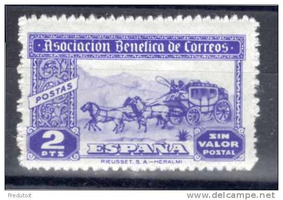 ESPAGNE - Timbre De Bienfaisance N°62** - Charity