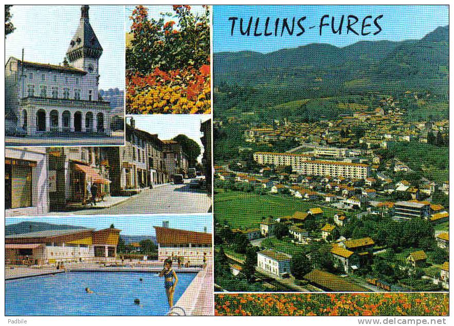 Carte Postale 38. Tullins-Fures  Trés Beau Plan - Tullins