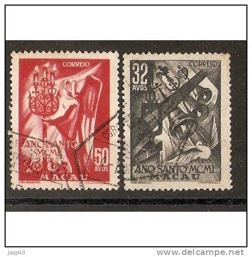 MACAU AFINSA 349/350 -SÉRIE USADA - Used Stamps