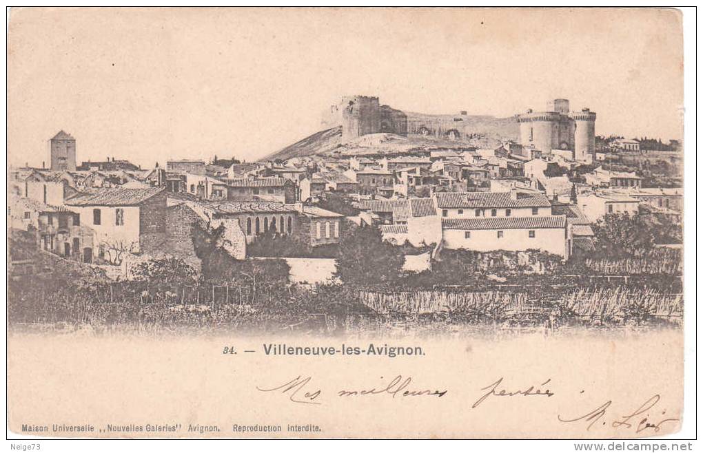 Cpa Du 30 - Villeneuve Les Avignon - Vers 1900 - Villeneuve-lès-Avignon