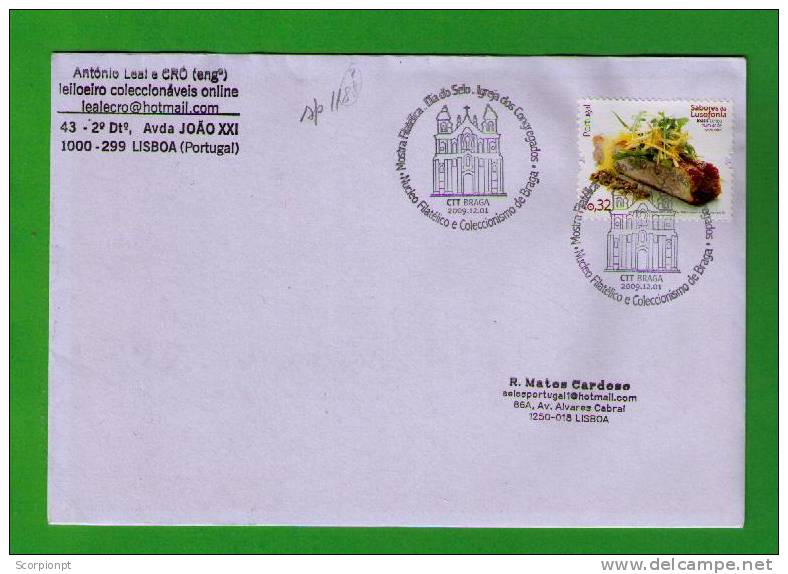 CONGREGADOS In BRAGA City Portugal Architecture Eglises Churches Cover Expertisé=Certificate Special Postmark Sp1197 - Annullamenti Meccanici (pubblicitari)