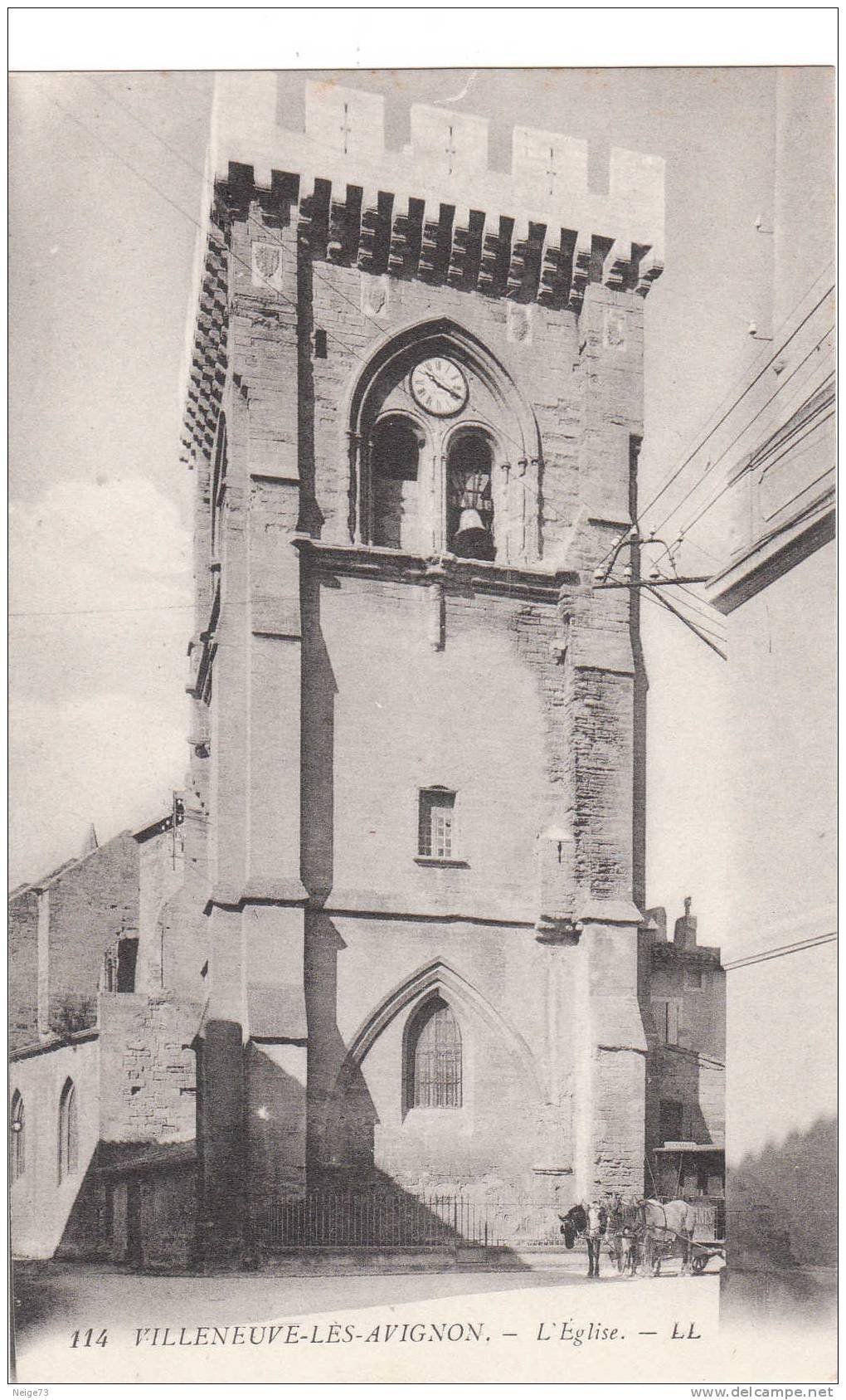 Cpa Du 30 - Villeneuve Les Avignon - L´Eglise - Villeneuve-lès-Avignon