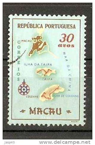 N - MACAU AFINSA 390 - USADO - Used Stamps