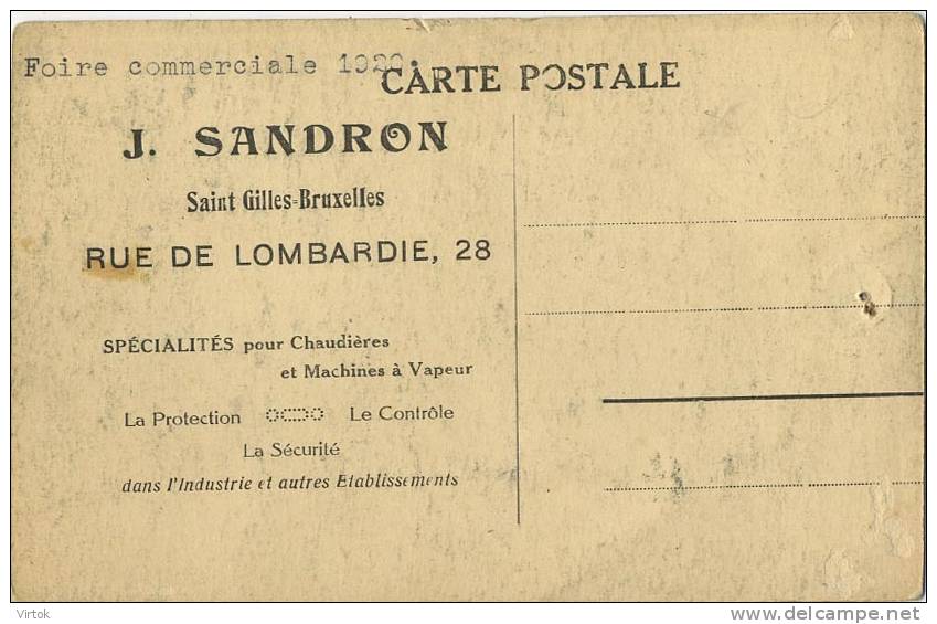 Saint Gilles  ( Bruxelles )  :  J. SANDRON  ( Petit Trou En Haut D´une Punaise ) - St-Gilles - St-Gillis