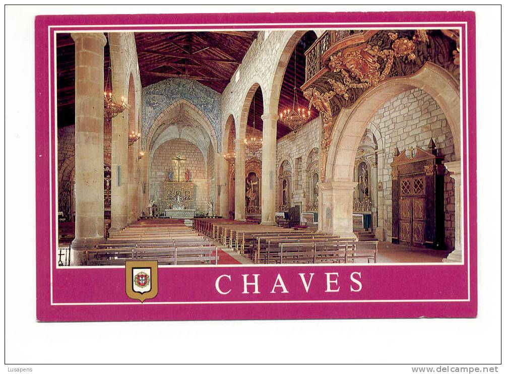 Portugal Cor 4757 – CHAVES - INTERIOR DA IGREJA MATRIZ - Bragança