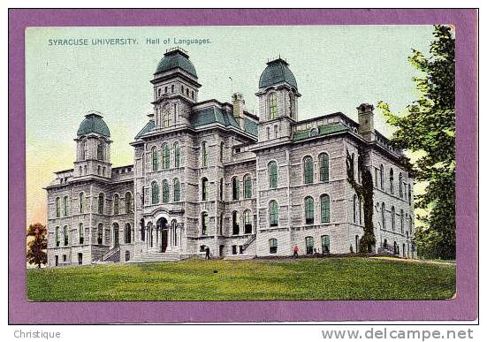 Hall Of Languages, Syracuse University, Syracuse, NY. Tuck's  1910 - Syracuse