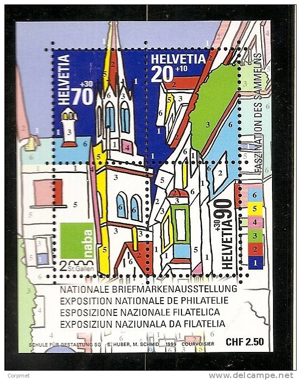 SWITZERLAND - 1999 Souvenir Sheet  NABA 200 ST. GALLEN  -Yvert # 29 - MINT (NH) - Blokken