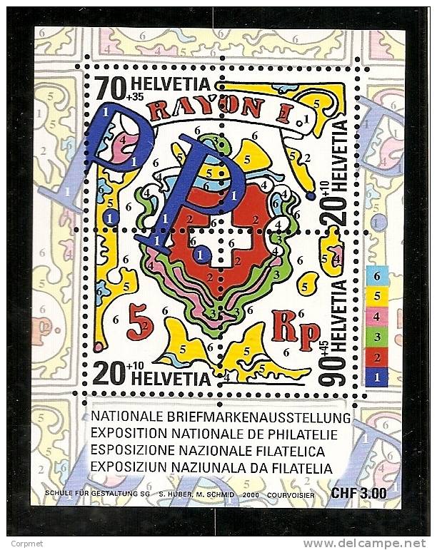 SWITZERLAND - 2000 Souvenir Sheet  PHIL EXPO  -Yvert # 30 - MINT (NH) - Blocks & Sheetlets & Panes