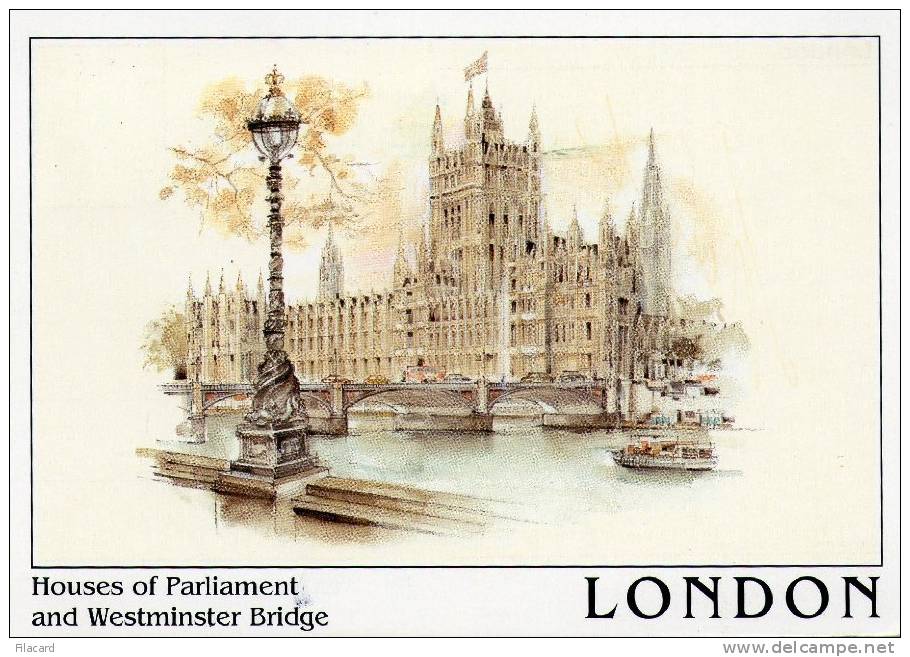 4896   Regno Unito  Inghilterra  London  Houses Of Parliament And  Westminster  Bridge  VG 1999 - Houses Of Parliament