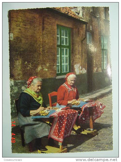 9691 BELGIE BELGIQUE BRUGES DENTELLIERES    POSTCARD   YEARS  1960  OTHERS IN MY STORE - Music