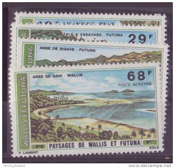 WALLIS ET FUTUNA N° 67/70*  PAR AVION NEUF AVEC CHARNIERE  PAYSAGES - Nuovi