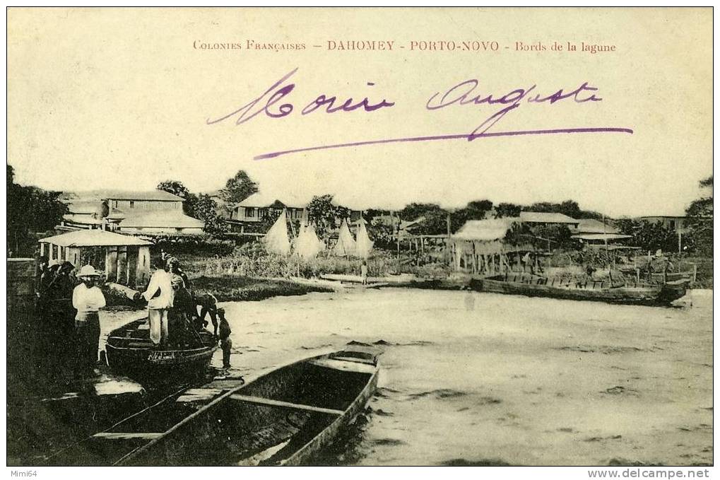 DAHOMEY .PORTO NOVO. BORDS DE LA LAGUNE . - Dahomey