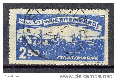 Wurttemberg/Wuerttemberg 1920 Nr.280 2.5M Obliteries/used - Usati