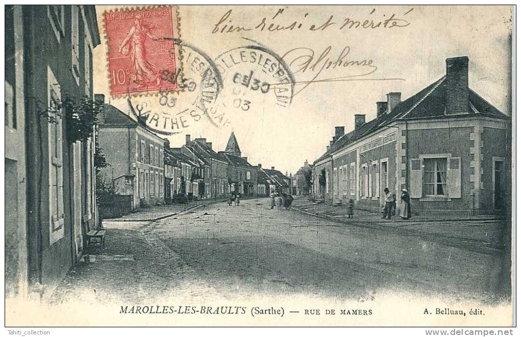 MAROLLES-les-BRAULTS - Rue De Mamers - Marolles-les-Braults