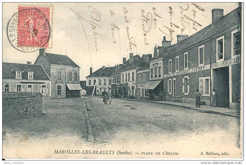MAROLLES-les-BRAULTS - Place De L'Eglise - Marolles-les-Braults