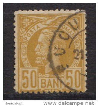 Rumänien; 1885/89; Michel 69 O; König Karl I - Gebraucht