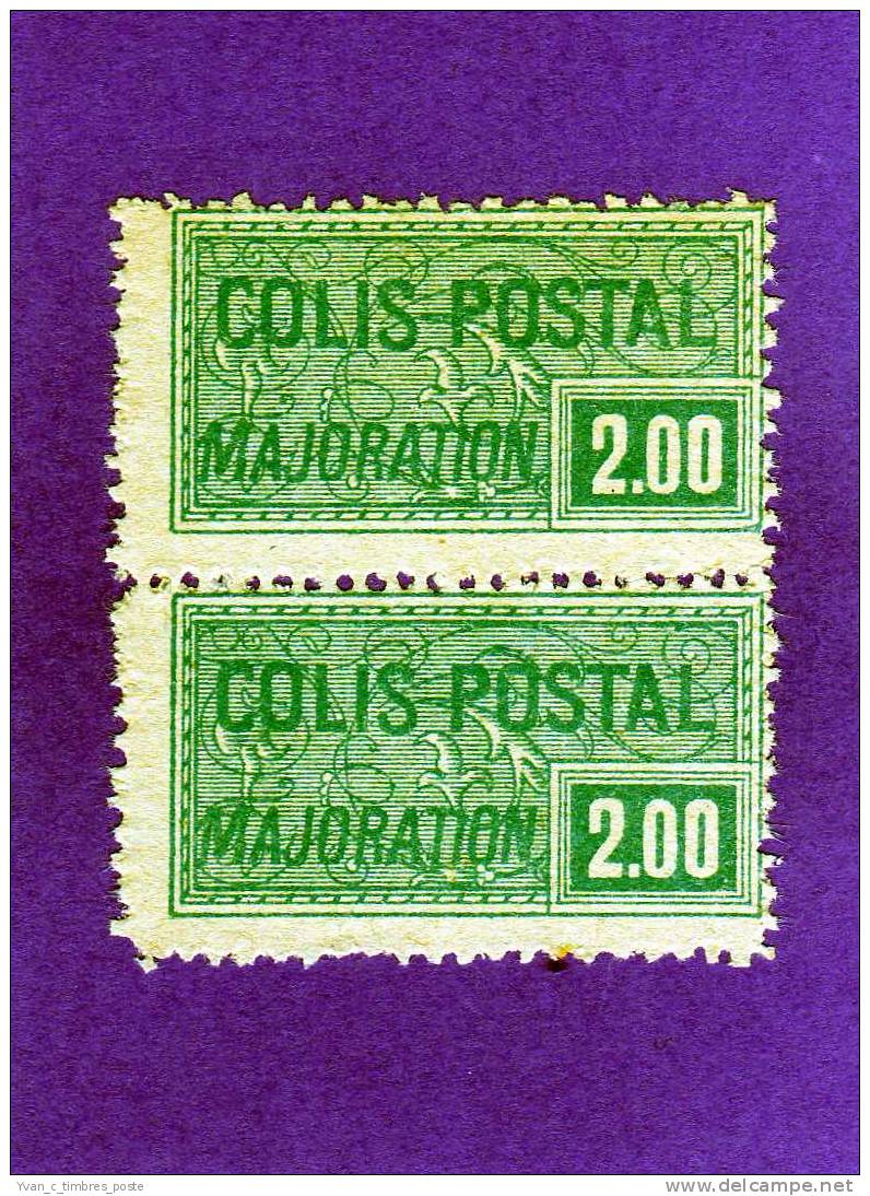 FRANCE TIMBRE COLIS POSTAUX N° 79 NEUF PAIRE VERTICALE - Mint/Hinged