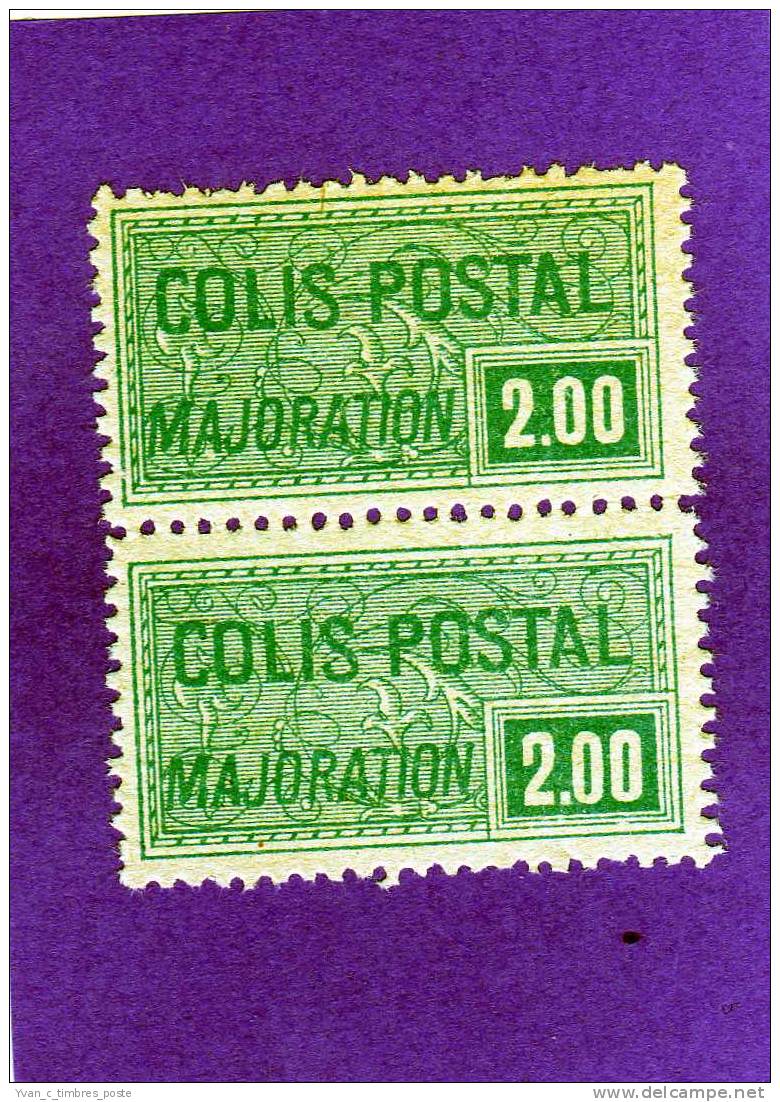 FRANCE TIMBRE COLIS POSTAUX N° 79 NEUF PAIRE VERTICALE - Mint/Hinged