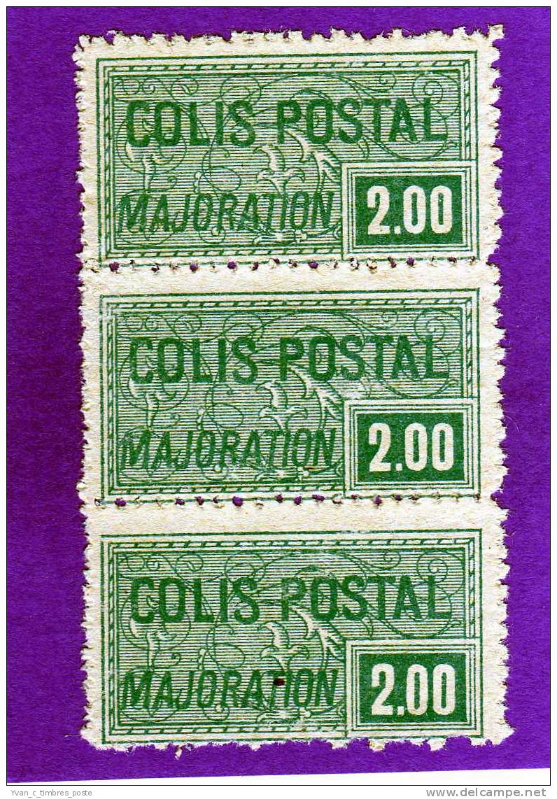 FRANCE TIMBRE COLIS POSTAUX N° 79 NEUF BANDE DE 3 - Mint/Hinged