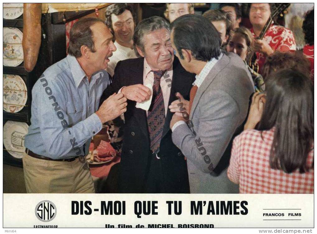 8 PHOTOS Du FILM DIS-MOI QUE TU M´AIMES-ACTEURS M.DARC-M-J. NAT.J-P MARIELLE-D CECCALDI-G DESCRIERES-G FONTANE - Publicidad