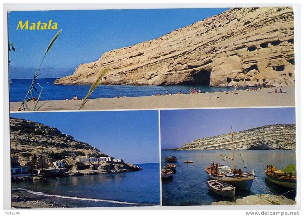 GRECE----Crête---MATALA-- Vues  Diverses Cpm N° GR/C 251 - Grèce