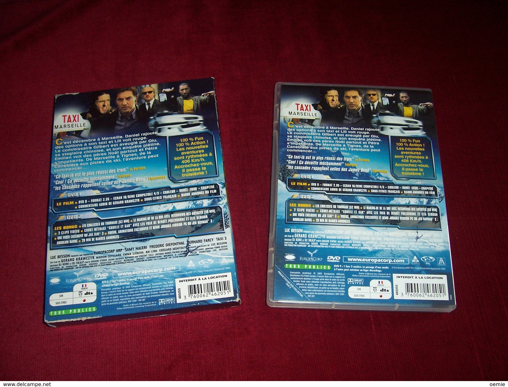 DVD TAXI 3  Avec SAMY NACERY   Film De LUC BESSON  DOUBLE DVD ET BOITIER RELIEF - Komedie