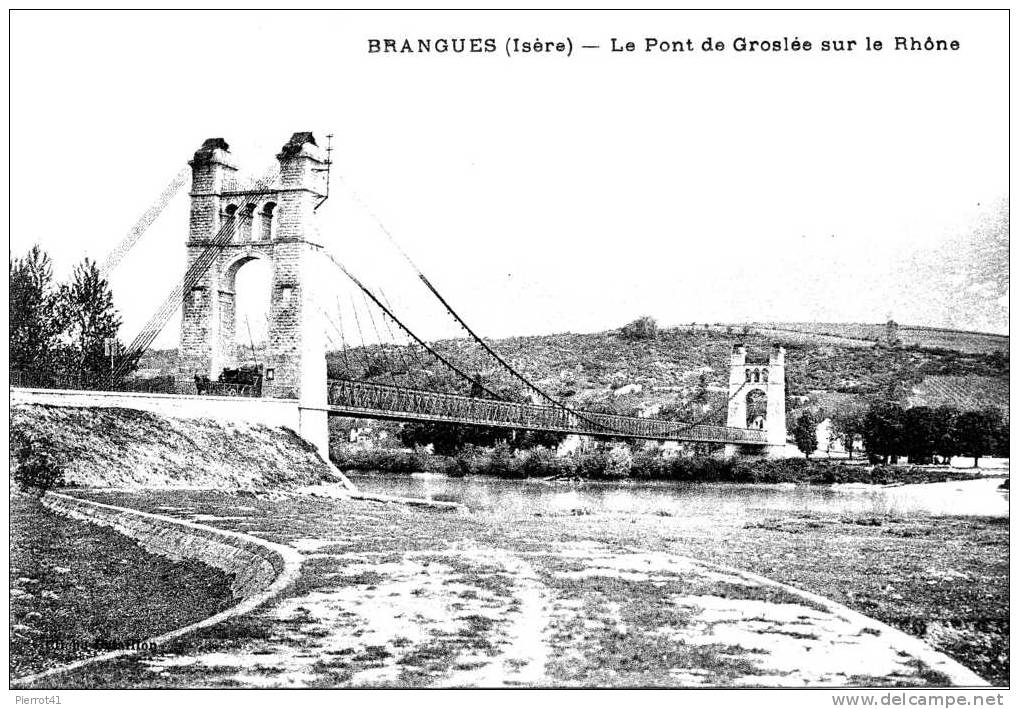 Le Pont De Groslée Sur Le Rhône - Brangues