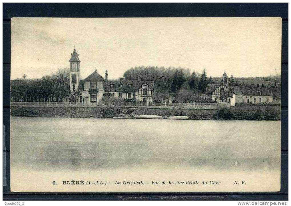 CPA. BLERE . La Grisolette Rive Droite Du Cher . Voir Recto - Verso  (J565) - Bléré