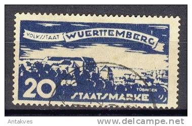 Wurttemberg/Wuerttemberg 1920 Nr.274 20pf Obliteries/used - Oblitérés