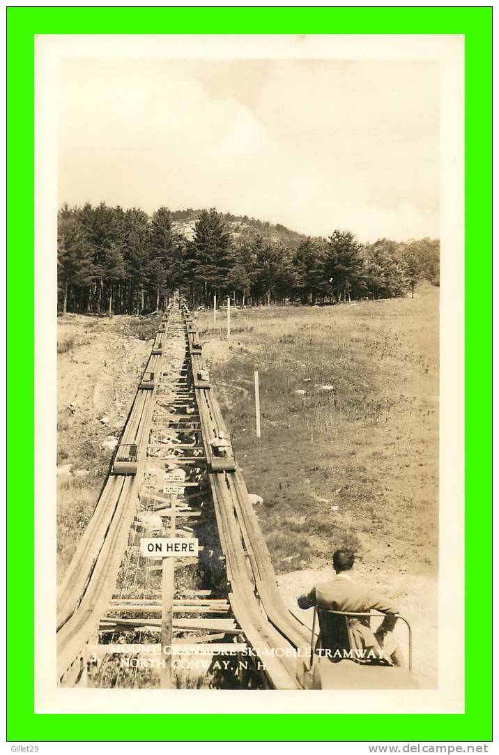 NORTH CONWAY, N.H. - MOUNT CRANMORE SKI-MOBILE TRAMWAY - ANIMATED - - White Mountains