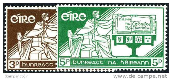 Ireland #169-70 Mint Never Hinged 21st Anniv. Constitution Set From 1958 - Nuevos