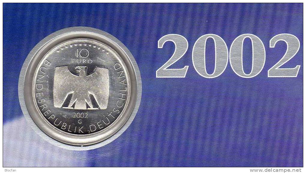 Fernsehen In Deutschland Numisblatt NB 5/2002 Mit BRD 2288 Plus 10-KB SST 41€ Menschen-Auge Bf Document Sheet Of Germany - Germany