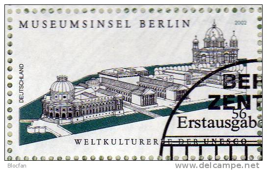 Museumsinsel Berlin Deutschland Numisblatt 4/2002 Mit 2274 Plus 10-KB SST 46€ Bodemuseum Architectur Document Bf Germany - Commemorations