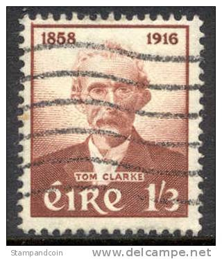Ireland #166 Used 1sh3p Thomas Clarke From 1955 - Usados