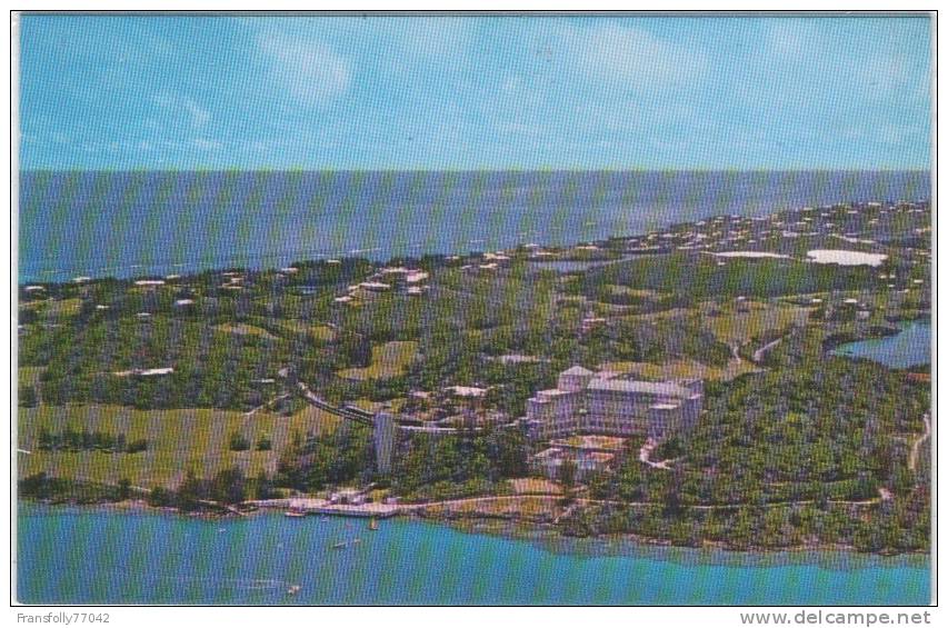 ANTILLES - BERMUDA  - THE CASTLE HARBOUR - HOTEL -GOLF - BEACH CLUB - AERIAL - Bermudes
