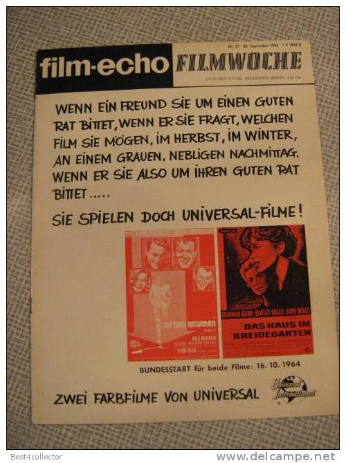 @@@ Film-Echo, Filmwoche, No:77, 1964, 16 Pages - Películas & TV