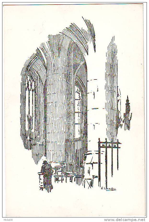 MEZIERES. EGLISE N.D. D ' ESPERANCE .  LA TOUR DU CHOEUR  Par SCHAEFFER. - Altri & Non Classificati