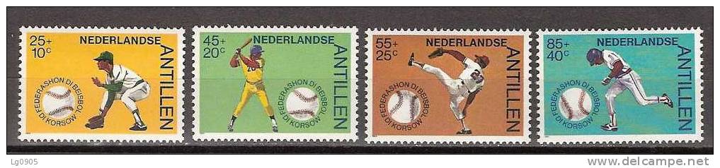 Nederlandse Antillen Nr. 771-774 MLH; Honkbal, Baseball, Base-ball - Honkbal